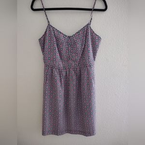 J.Crew Spaghetti Strap with Sweetheart Neckline Print Dress Sz. 8